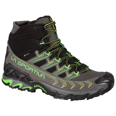 Image de Ultra Raptor II Mid GTX, Chaussures de randonnée en montagne, 46.5, Metal/Flash Green (Grey) - La Sportiva