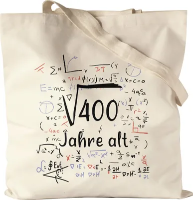 Produktbild von Wurzel von 400 Jahre Alt Jutebeutel Stoffbeutel 20. Geburtstag Humorvolles Motiv als Geburtstagsgeschenk Geschenkidee