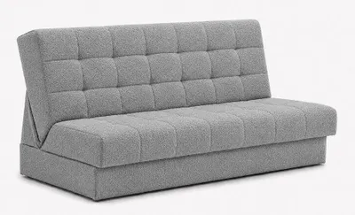 Productafbeelding van ANMIL slaapbank OLIO met opbergruimte, in lichtgrijs, stof CORAL. Moderne, functionele slaapbank. Afmetingen: 192 x 85 x 100 cm