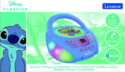 Produktbild von Lexibook Disney Stitch Cd-player Durchsichtig  Durchsichtig One Size