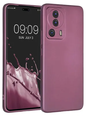 Produktbild von kwmobile Handyhülle für Xiaomi 13 Lite 5G Hülle - weiche Silikon Case metallisch schimmernd - Schutzhülle Cover - Metallic Lavendel