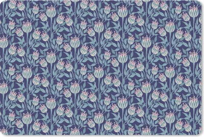 Produktbild von MuchoWow® Schreibtischunterlage Blumen - Muster - Natur 60x40 cm - XXL Mauspad - Großes Mauspad