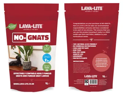 Produktbild von Jardinion Trauermücken bekämpfen, Lavagranulat, 100% natürlich 1 Liter Pflanzgranulat gegen kleine Fliegen in Blumenerde