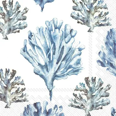 Produktbild von Servietten 33x33 cm - CORAL white