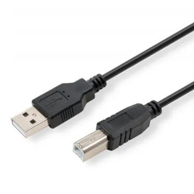 Zdjęcie produktu dla Logo USB kabel (2.0), USB A M - USB B (M), 5m, czarny, blistr