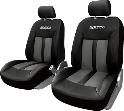 Obrázek produktu pro SPARCO Potahy sedadel Potahy autosedaček Univerzální šedé přední sedadla 2 ks