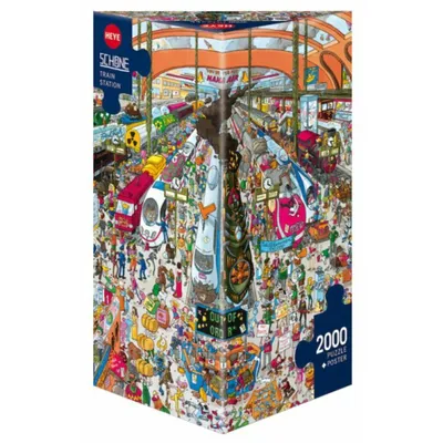 Zdjęcie produktu dla Puzzle Heye. 2000 elementów. Dworzec kolejowy