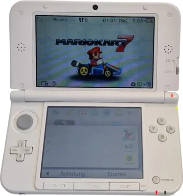 Produktbild von Nintendo 3DS XL Grundgerät + Mario Kart 7 (weiss)