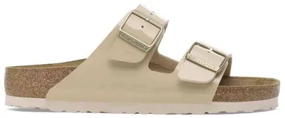 Image de Sandales Birkenstock Sandalias Birkenstock Arizona Birko-Flor Patent Ancho Estrecho beige marrón pour Femme