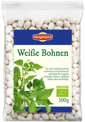 Obrázek produktu pro Bílé fazole - sušené 500g