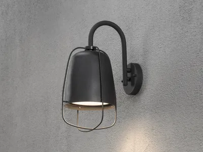 Produktbild von Perugia Wandleuchte schwarz