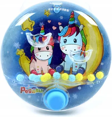 Produktbild von Wasserringspiel Einhorn Geduldspiel Kinder Retro Wasserspiel Geschicklichkeit Spielzeug
