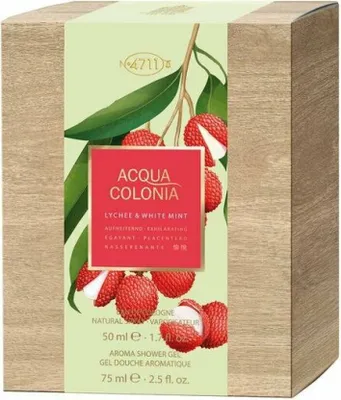 Obrázok produktu pre Mäurer & Wirtz - Unisex - 4711 - Acqua Colonia - liči a biela mäta - darčeková sada - kolínska voda 50 ml a sprchový gél 75 ml