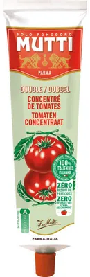 Immagine prodotto di Mutti Double Tomato Concentrate 130g – Concentrato di pomodoro intenso, 100% naturale