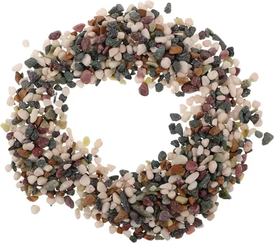 Image de Gravier pour aquarium - Substrat de gravier pour aquarium - Décoration pour aquarium - Pierres de ruisseau naturelles - 3-6 mm - Multicolore
