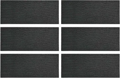 Produktbild von Schwarze Gehwegsteine, 6 STK., aus Gummi, 60,5 x 25 x 2 cm