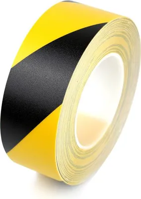 Produktbild von PermaLean Bodenmarkierungsband Gelb & Schwarz 50 mm x 30 m x - Gelb & Schwarz - Anti - Rutsch - Polyvinyl chloride (PVC) - 0.5 mm - Innenbereich - 6905005000030DNA