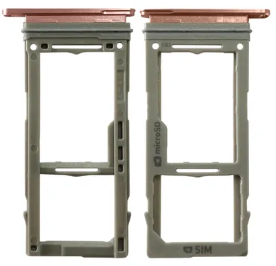 Immagine prodotto di Supporto per scheda SIM per Samsung Galaxy S10 G973F Orange Card Tray Ricambio nuovo