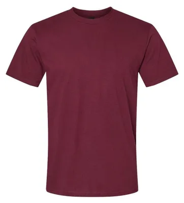 Image de Gildan - T-shirt "Softstyle" unie pour hommes et femmes, poids moyen, modèle LT515 (XXL), couleur bordeaux