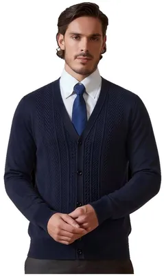 Productafbeelding van Currero Cardigan Heren Marineblauw L