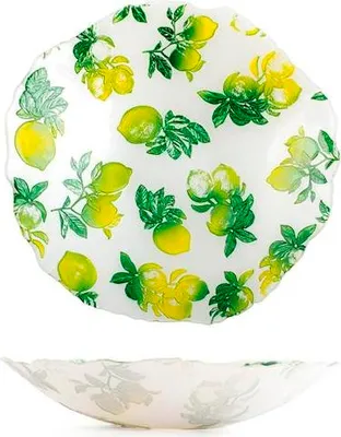 Produktbild von Zenterschale Citrus aus dekoriertem Glas – 39 cm - H&H
