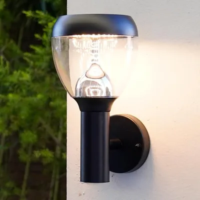 LED-Außenwandlampe schwarz Edelstahl 3000K 1000lm IP44 9W