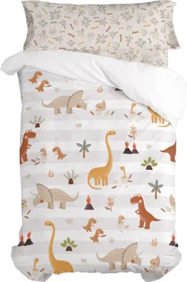 Produktbild von Dino family Bettbezug set 2 teiliges  155 x 220 cm 100% Baumwolle Hergestellt in Europa