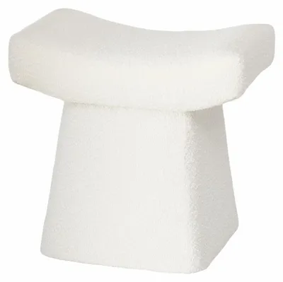 Produktbild von Hocker mit Plüschbezug LIDAL, Höhe 45 cm