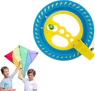 Imagen del producto de Kit de cometa, 150 metros de plástico ABS, carrete ergonómico, ideal para niños y actividades al aire libre