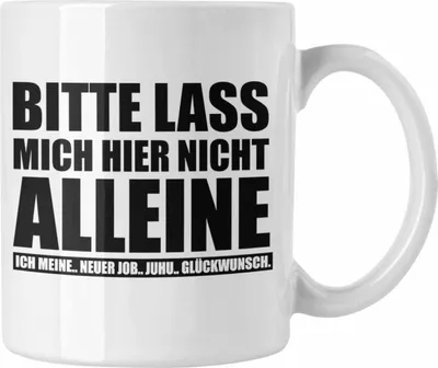 Produktbild von Trendation - Kollege Kollegin Abschied Geschenk Tasse Spruch Abschiedsgeschenk Kaffeetasse Neuer Job Jobwechsel (Weiß)