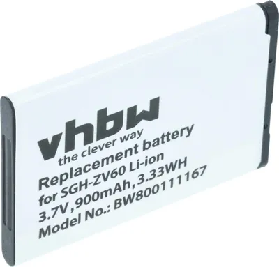 Produktbild von vhbw Akku kompatibel mit Samsung GT-S5600 Blade, GT-S5603, GT-S5608U, GT-S5610, GT-S5611, GT-S5600 Handy Smartphone Telefon (900 mAh, 3,7 V, Li-Ion)