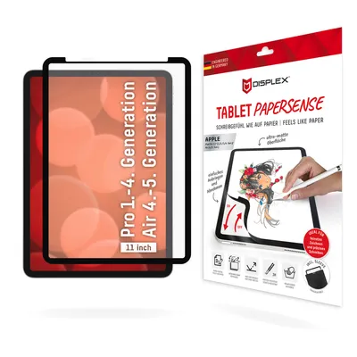 Obrázok produktu pre Displex TABLET PAPERSENSE pre iPad Pro 11'' (1./2./3./4. Gen.)/Air (4./5. Gen.), odnímateľná fólia na písanie alebo kreslenie s papierovým pocitom