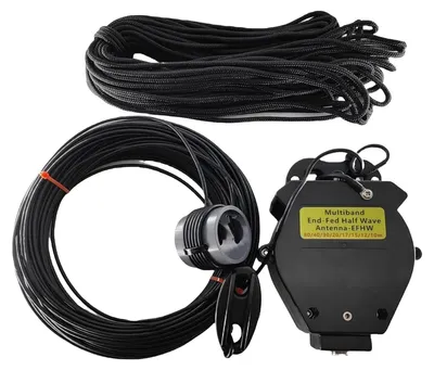 Image de Antenne demi-onde pour radioamateur, compatible avec 8 bandes de fréquences