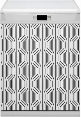 Produktbild von Magnet Folie für Geschirrspüler Magnete  Geschirrspüle Magnet für Spülmaschine 60x80 cm Dekor - Illusion geometrisch