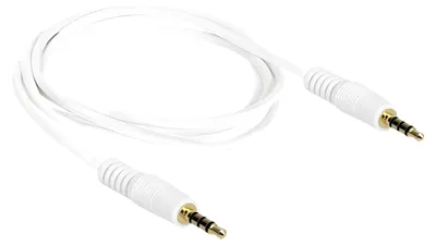 Immagine prodotto di Cavo jack DELOCK 3,5mm -> 3,5mm St/St 1,00m 4pin bianco