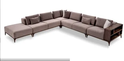 Obrázek produktu pro Rohová pohovka do obývacího pokoje, tvar L, dřevěná, moderní, design, rohová sestava, rohová sedačka