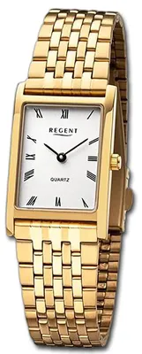 Obrázek produktu pro Náramek, hodinky, kov, zlato, dámské, analogové, značka Regent, model D3URF1333, kovový pásek