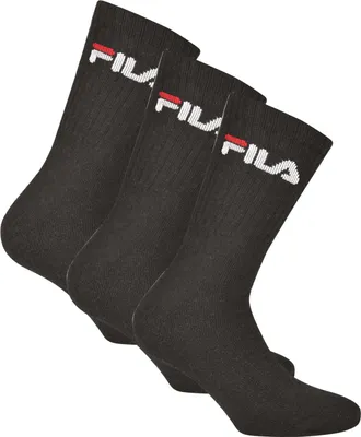 Produktbild von Fila - Tenisové ponožky 3-Pack - Černé sportovní ponožky