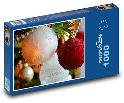 Obrázek produktu pro Puzzle 1000 Vánoční ozdoby na stromečku - martinpuzzle
