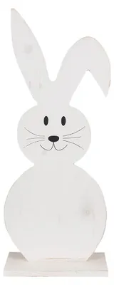 Productafbeelding van Clayre & Eef Decoratief figuur konijn 50 cm wit hout