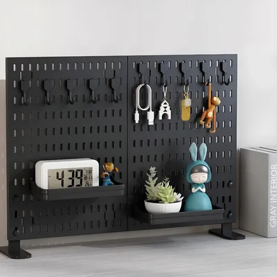 Zdjęcie produktu dla Pegboard Lochwand – zestaw organizacyjny S 60 x 42 cm – tworzywo sztuczne – montaż na ścianie – oszczędność miejsca – dom, biuro, magazyn – czerwony