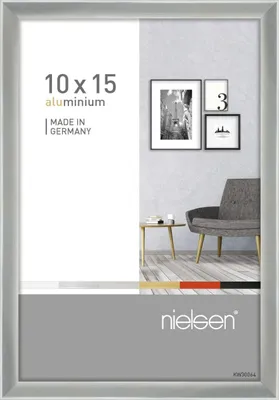 Produktbild von nielsen Aluminium Bilderrahmen Pixel, 10x15 cm, Silber
