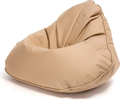 Obrázok produktu pre Ecopuf, Frog, Sedací Vak Pouf, Vak Poufsessel Pufsack Deti, Dospelí, 120x80cm, Bežová Nc17
