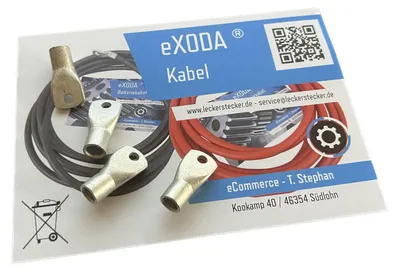 Produktbild von eXODA Kabelschuh 25mm² M4 4x für Batteriekabel - Silber - Kupfer