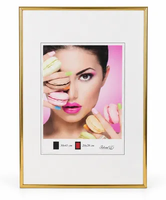 Produktbild von 2er 3er 5er Pack Photo Style Set Bilderrahmen Wanddeko Collage Poster Kunststoff Rahmen - Farbe: Gold | Format: 30x45 | Pack: 3
