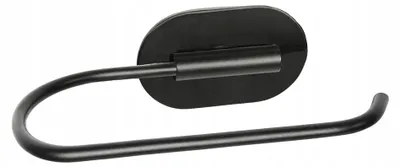 Produktbild von Sepio Toilettenpapierhalter Selbstklebend Schwarz 13,75x5,98x4 cm