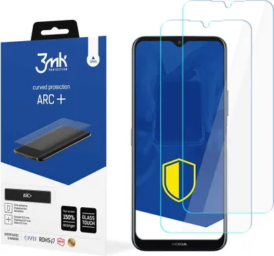Produktbild von 3mk Display Schutzfolie ARC+ für Nokia G50 5G  0,17mm Self-Heal (2 Stück)