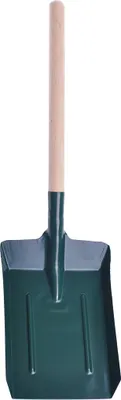 Image de Pelle à charbon robuste avec manche en bois, longueur 50 cm