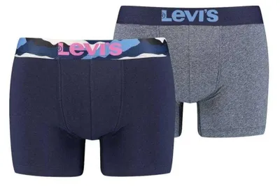 Produktbild von Levis - Boxershorts für Herren (2er-Pack) PP7451 (M) (Dunkles Marineblau/Grau)