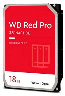 Zdjęcie produktu dla Western Digital Red Pro , 18 TB, 7200 RPM, 512 MB, 3.5", SATA